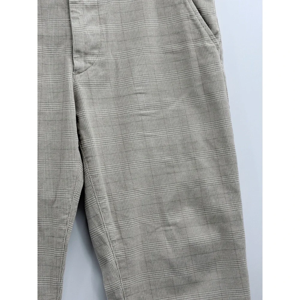AG Adriano Goldschmied The Marshall Slim Trouser Mens 35x28 Tan Plaid Pants